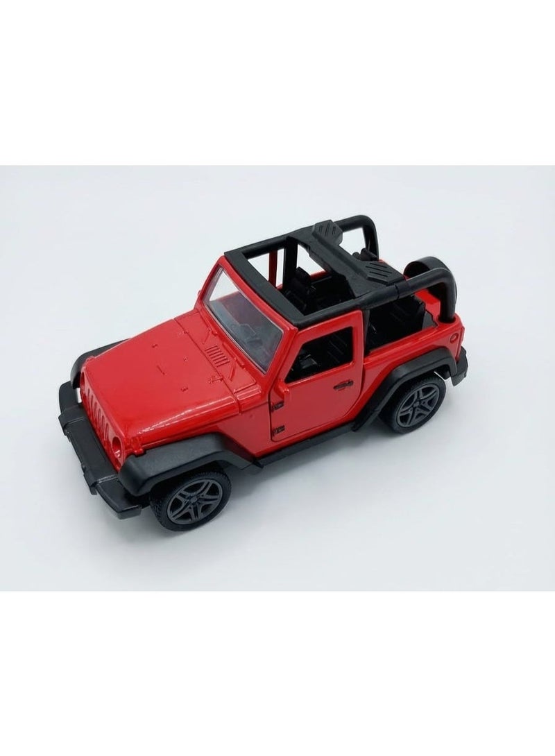 TOOLY Die-cast pull-back metal Open-Top car with music, lights, and manual doors,Red colour , Pack size 15.8x6x6.8 CM. - Image 3