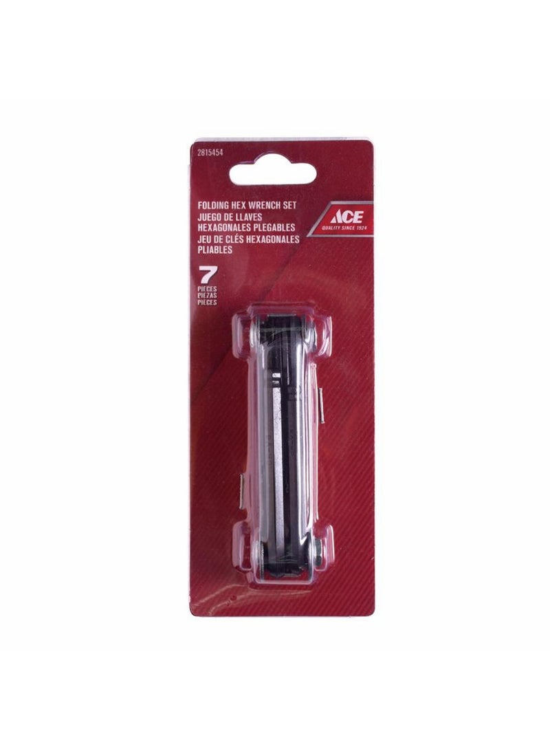 ACE Steel Folding Hex Wrench Se1.5 6 Mm 7 Piece