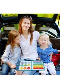 KASTWAVE 102 Pcs Magnetic Rainbow Fraction Tiles Circles Set with Pen, Math Counting Board, Magnetic Sorting Set, Educational Magnet Color, Montessori Division Board, for Kids Preschool Class  - Image 5