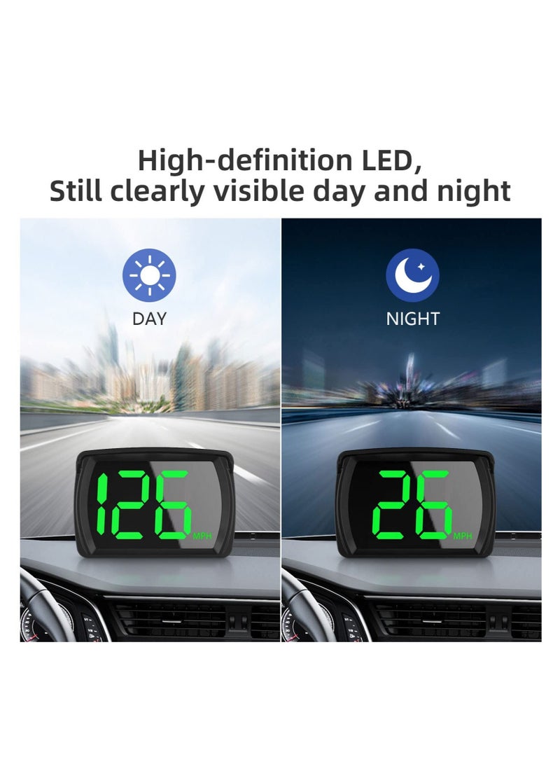 Captaintech , Car Hud GPS Speedometer, Head Up Display for Cars with Speed, Mph, USB Plug and Play, Suitable for All Cars - Image 4