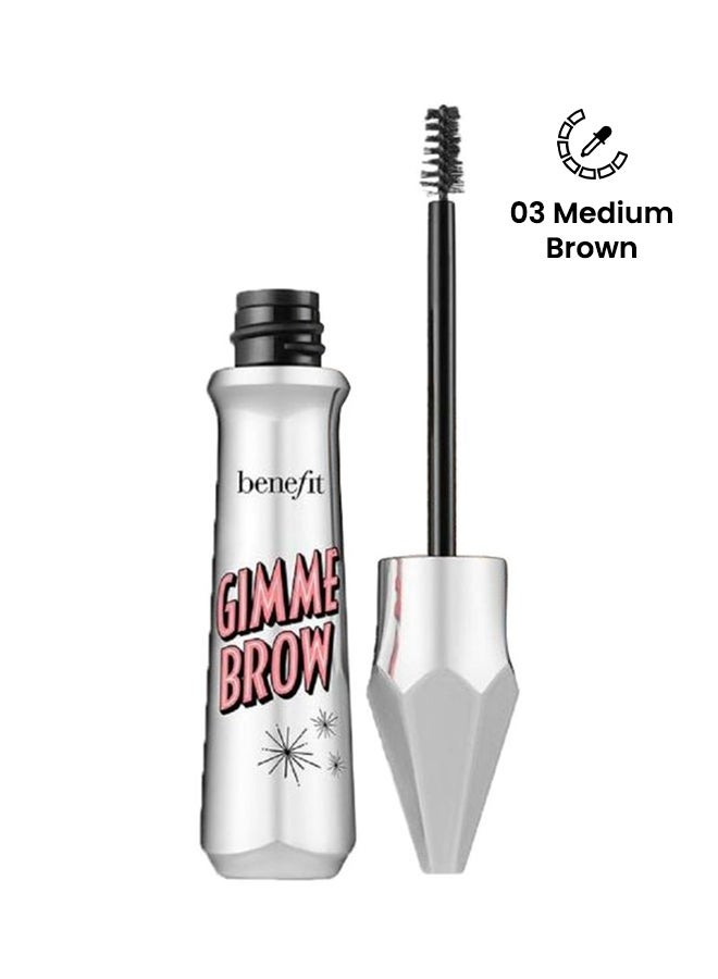 Benefit Cosmetics Gimme Brow Volumizing Eyebrow Gel 03 Medium Brown - Image 1