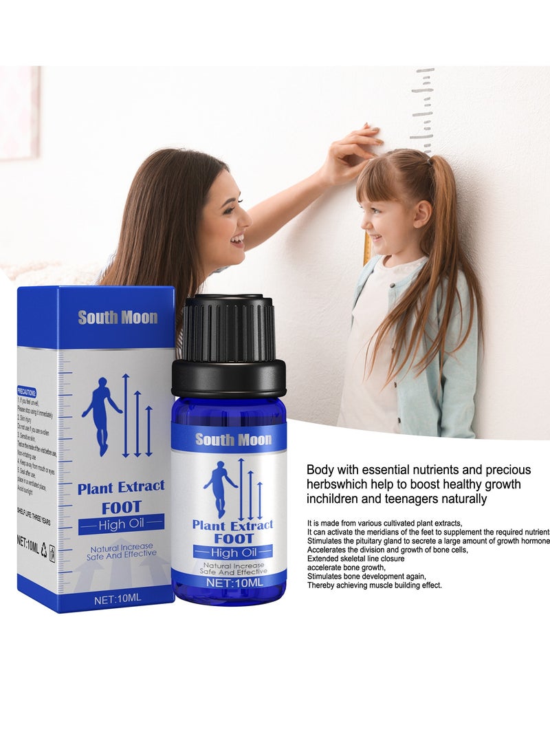 SOUTH MOON - Height Growth Care Oil，Pure Natural Plant Heightening Essential Oil， Plant Extracts Promote Bone Growth ，Essential Foot Stimulation Oils Massage Growth，Promote Height Growth in Children and Adults - Image 1
