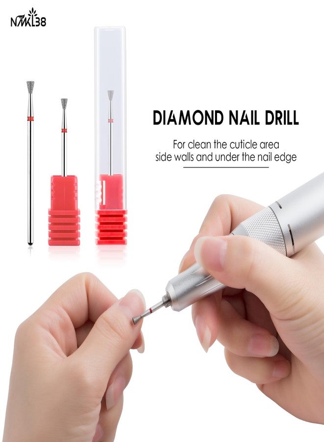 NMKL38 Tapered Diamond Nail Drill Bits for Nail Prep 3/32 Shank efile Bit Cuticle Cleaner Tool - Image 4