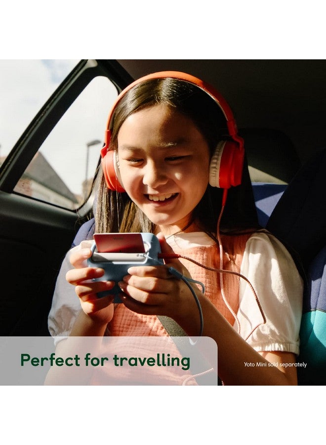 YOTO Yoto Mini Adventure Jacket in Fruit Punch (Orange) with Matching Wrist Lanyard - Accessory for Kids Mini Audio Device, Anti-Slip Silicone Skin Cover, Fitted Protective Sleeve Case  - Image 5