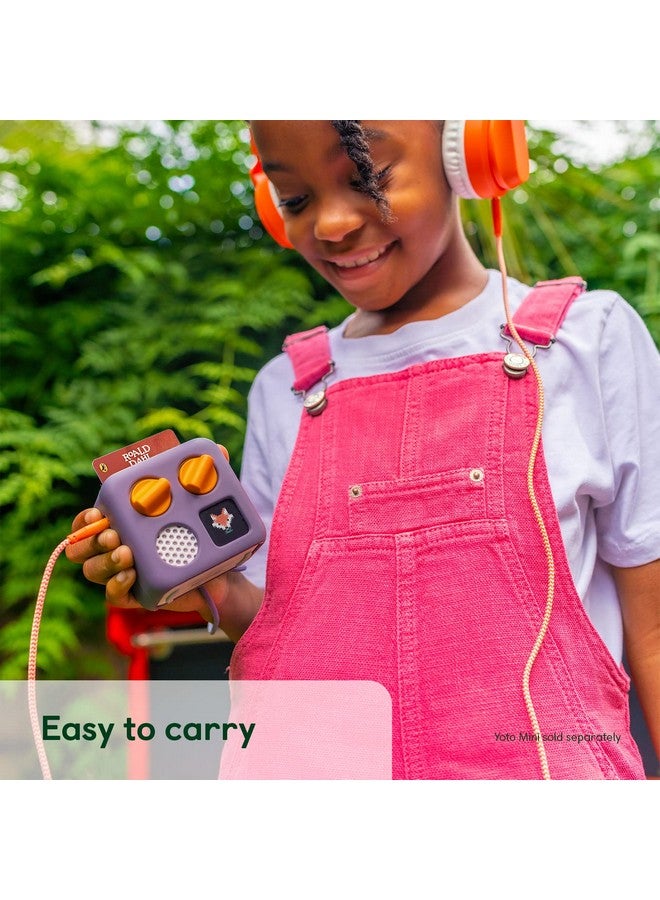 YOTO Yoto Mini Adventure Jacket in Fruit Punch (Orange) with Matching Wrist Lanyard - Accessory for Kids Mini Audio Device, Anti-Slip Silicone Skin Cover, Fitted Protective Sleeve Case  - Image 3