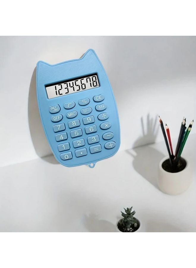 White Cute Candy Color Mini Multifunctional Calculator Small Computer - Image 4