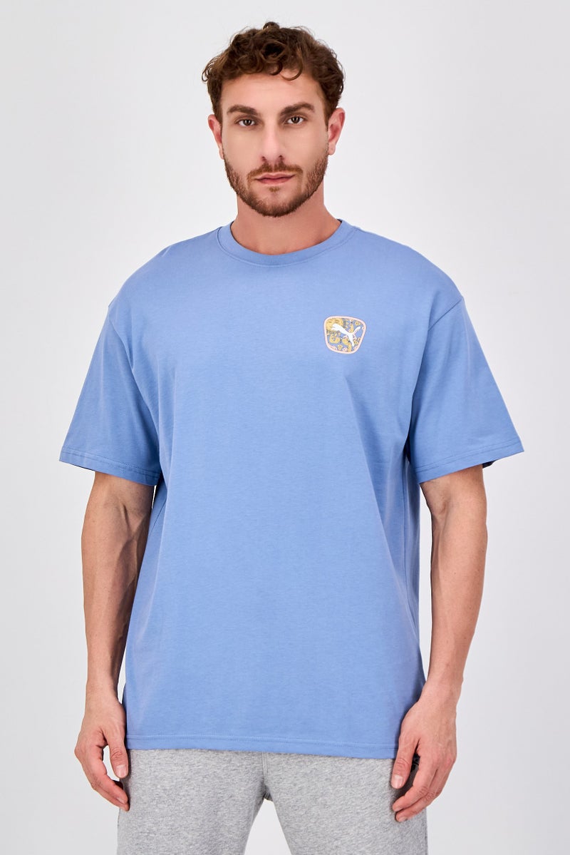 PUMA Men Sportswear Fit Short Sleeve Outdoor T-Shirt, Slate Blue - Image 1
