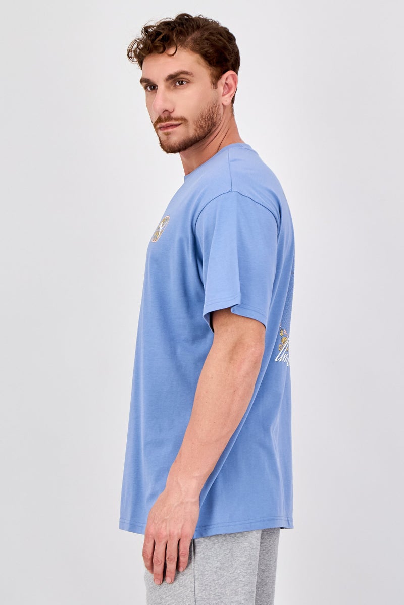 PUMA Men Sportswear Fit Short Sleeve Outdoor T-Shirt, Slate Blue - Image 2