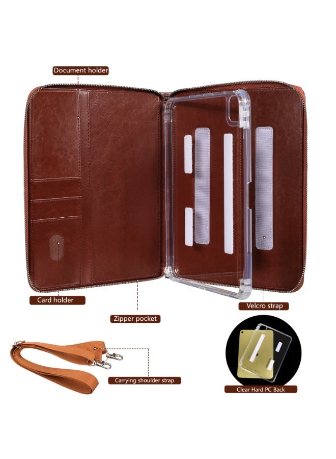 Case for IPad Air/Pro 13 /IPad Pro 12.9 -Inch, Zipper Bag,Clear Back Case/Hand Strap/S-Pen Holder/Stand Cover - Image 5