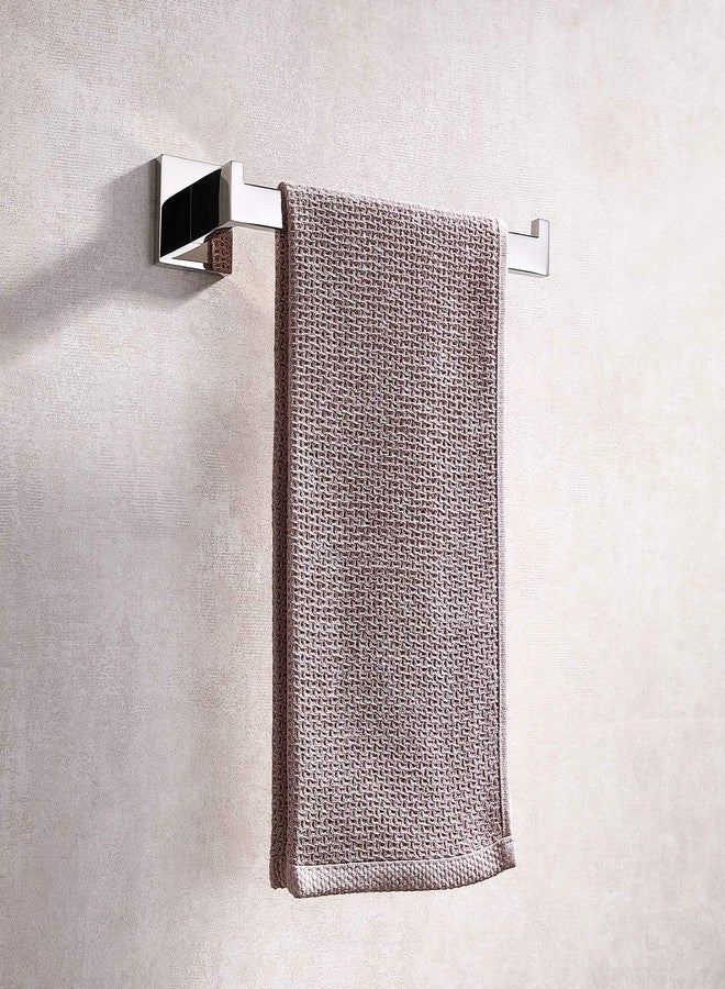 TASTOS Premium Stainless Steel Hand Towel Holder, Square Hand Towel Ring Heavy Duty Wall Mounted Modern Hand Towel Bar for Bathroom Kitchen, Polished Chrome - Image 3