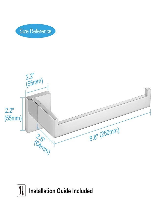 TASTOS Premium Stainless Steel Hand Towel Holder, Square Hand Towel Ring Heavy Duty Wall Mounted Modern Hand Towel Bar for Bathroom Kitchen, Polished Chrome - Image 2
