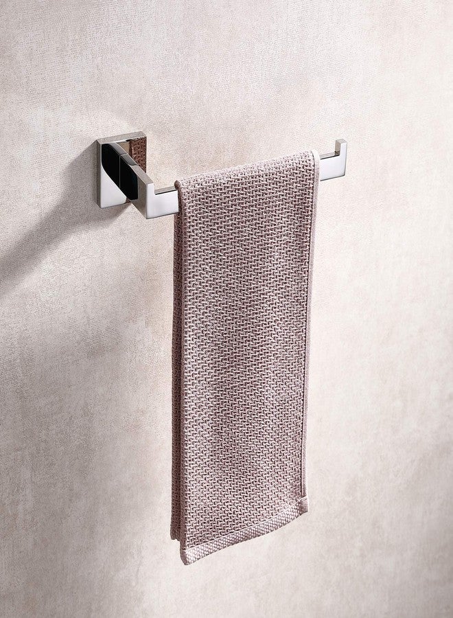 TASTOS Premium Stainless Steel Hand Towel Holder, Square Hand Towel Ring Heavy Duty Wall Mounted Modern Hand Towel Bar for Bathroom Kitchen, Polished Chrome - Image 4