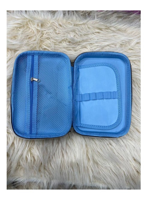 Large Colorful Cartoon Pencil Case with Internal Pen Organizer and High-Quality Material in Multiple Colors D