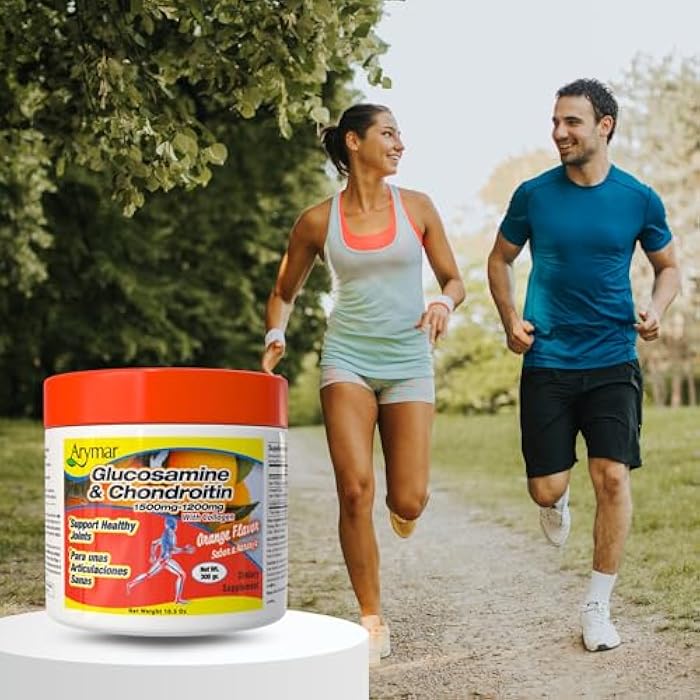 Arymar Glucosamine Chandroitin Powder (1500mg/1200mg) - Joint Health Support Supplement - Helps Maintain Mobility & Flexibility - High Absorption Formula - 300g (10.5 oz) - Image 4