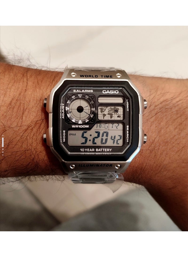 EDIFICE CASIO VINTAGE Series - Square, simple, sporty, waterproof, retro quartz movement, stainless steel strap CASIO watch - Image 2