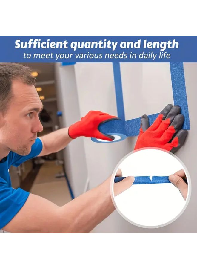 20 Pack Blue Painters Tape 1.18 x 393.7 Inch High Adhesive No Residue for Wall Decor - Image 3