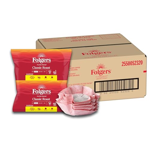 Folgers Classic Roast Medium Roast Ground Coffee 40105 Ounce Filter Packs - Image 1