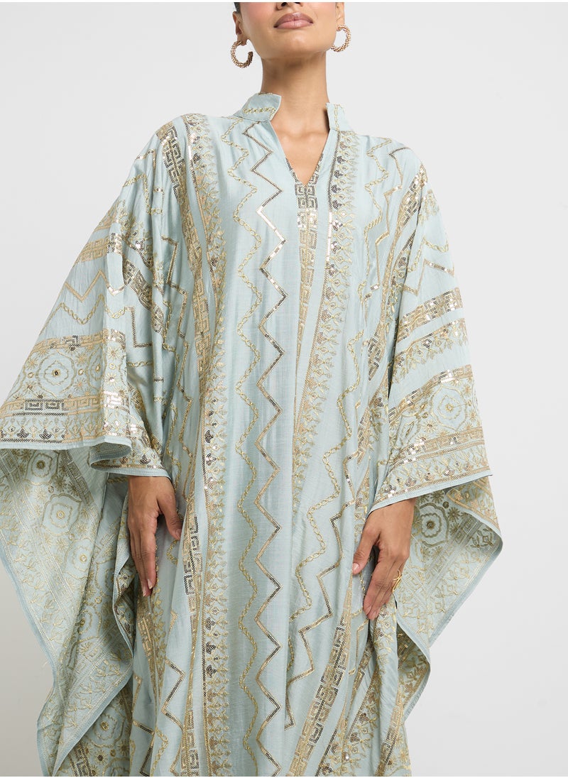 Khizana Embroidered Kaftan  - Image 3
