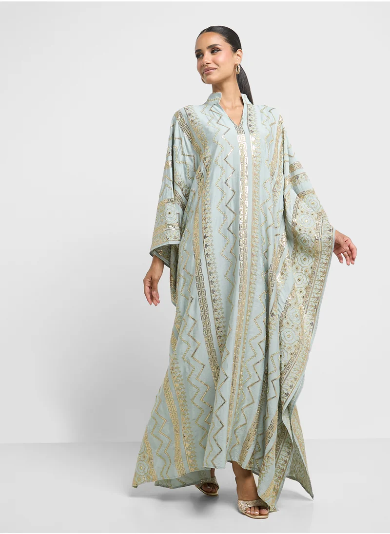 Khizana Embroidered Kaftan