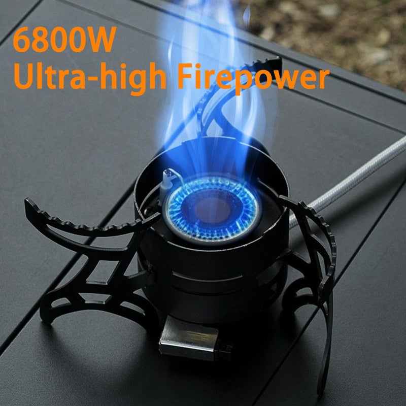 CAMPWOLF 6800W Foldable Camping Gas Stove â€“ High-Power Portable Stove for Outdoor Cooking, Windproof & Compact Design - Image 3