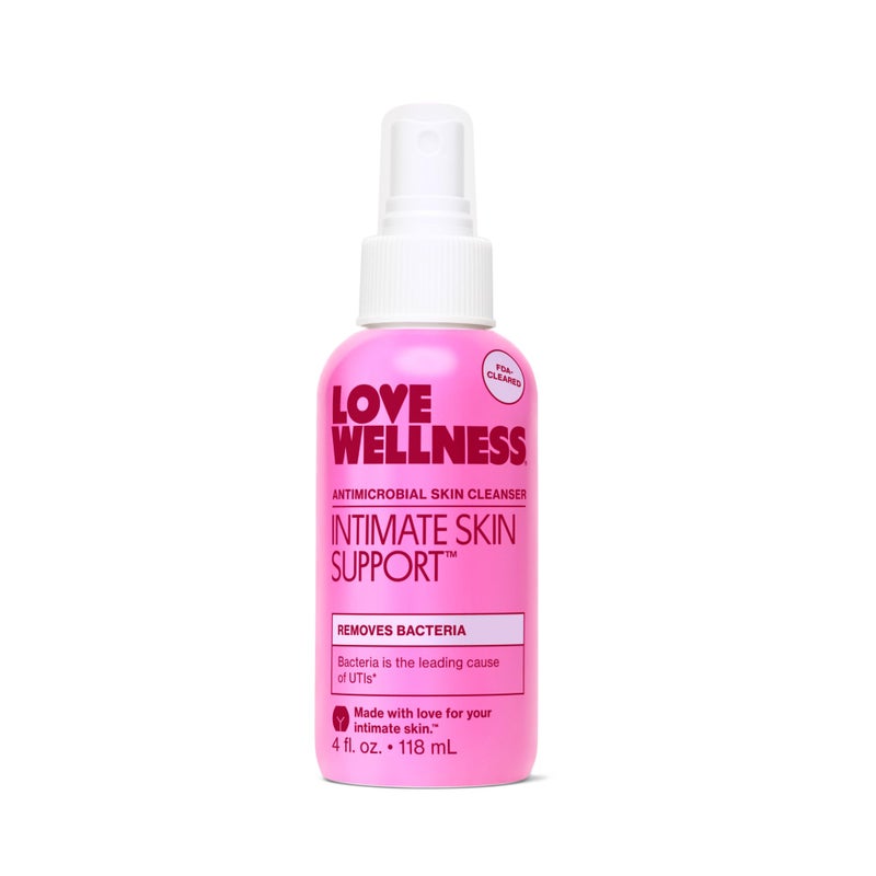 Love Wellness Intimate Skin Support I FDA-Cleared Cleanser Spray I Removes Buildup & Soothes Irritated Skin, Hypochlorous Acid Formula, pH Balanced & Fragrance Free, 4 fl oz - Image 1