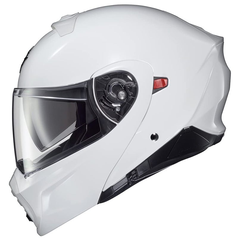 ScorpionEXO GT930 Open Full Face Transformer Adult Motorcycle Helmet Bluetooth Ready Speaker Pockets DOT ECE PJ Approved Solid Gloss White Large - Image 2