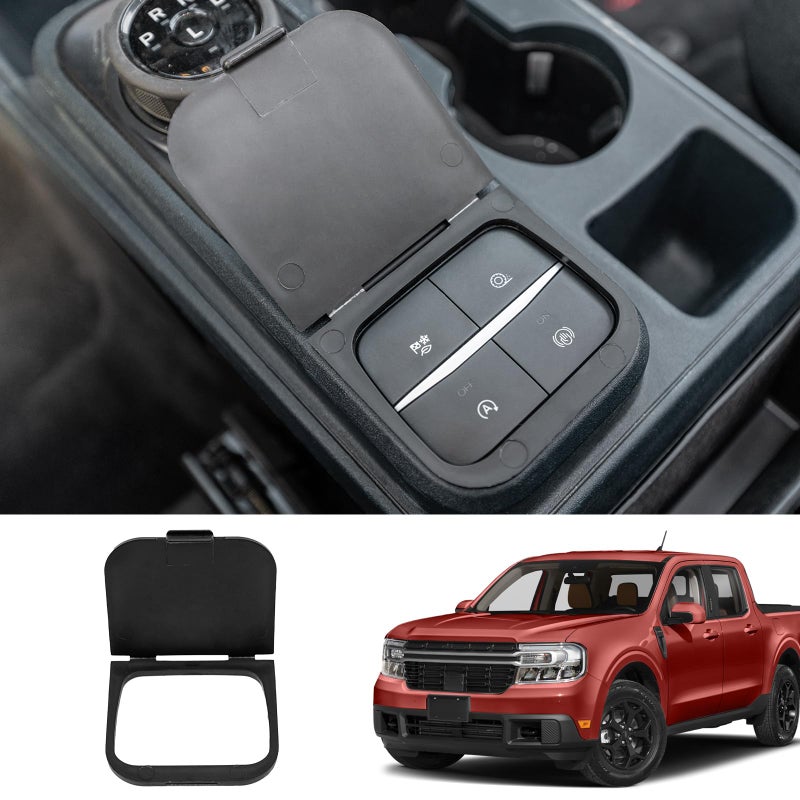 Maxzina Center Console Button Cover Compatible with 20222025 Ford Maverick Gear Shift Button Cover Shifter Switch Panel Button Cover for 2024 Maverick Accessories