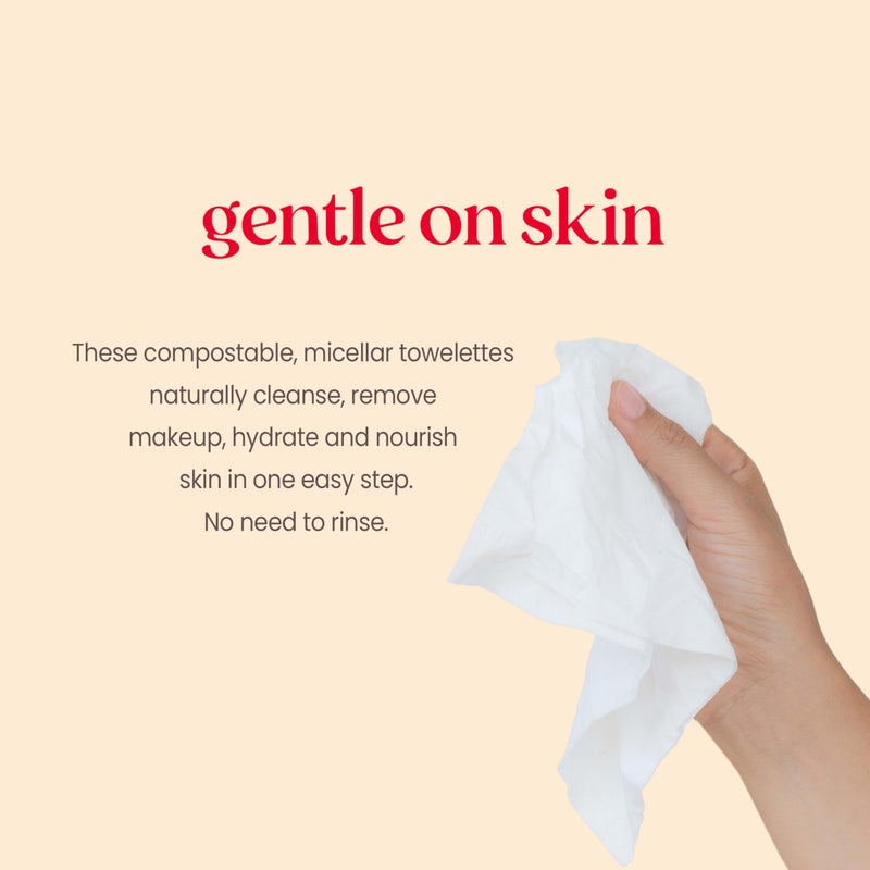 Burt's Bees Burtâ€™s Bees Micellar Rose Water Facial Towelettes, 100% Plant Based Cloth; 99% Natural Origin; Remove Makeup, Cleanse, Hydrate; No Greasy, Oily Residue; All Skin Types (Pack May Vary) - Image 5