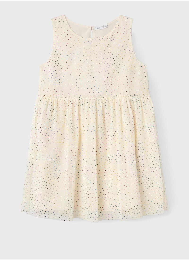 NAME IT - Kids Printed Midi Dress - Image 1