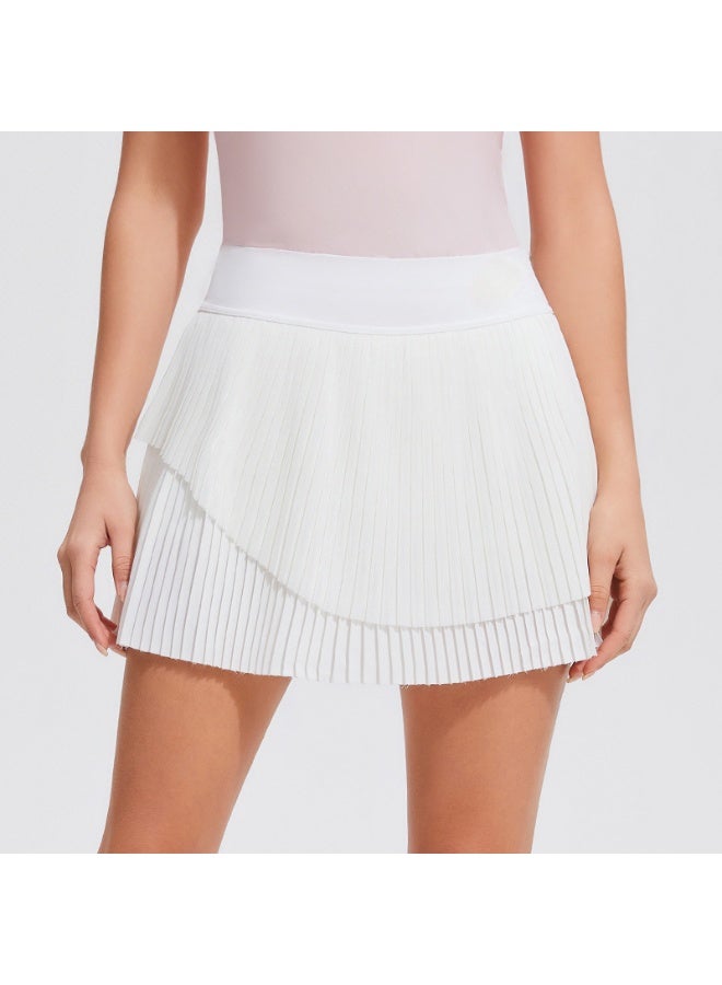 Girl Sports Skirt Outdoor Golf Tennis Skirts Women Cloud Hide Gym Workout Fitness Shorts High Waist Running Dancing Skort  - Image 1