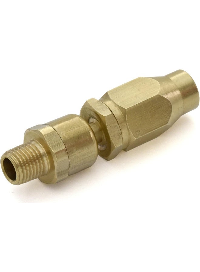 BluBird BLUBIRD Fast Fix - 1/4" Air Hose Assembly Repair Fitting - w/ 1/4" MNPT Swivel - FFSW14 - Image 1