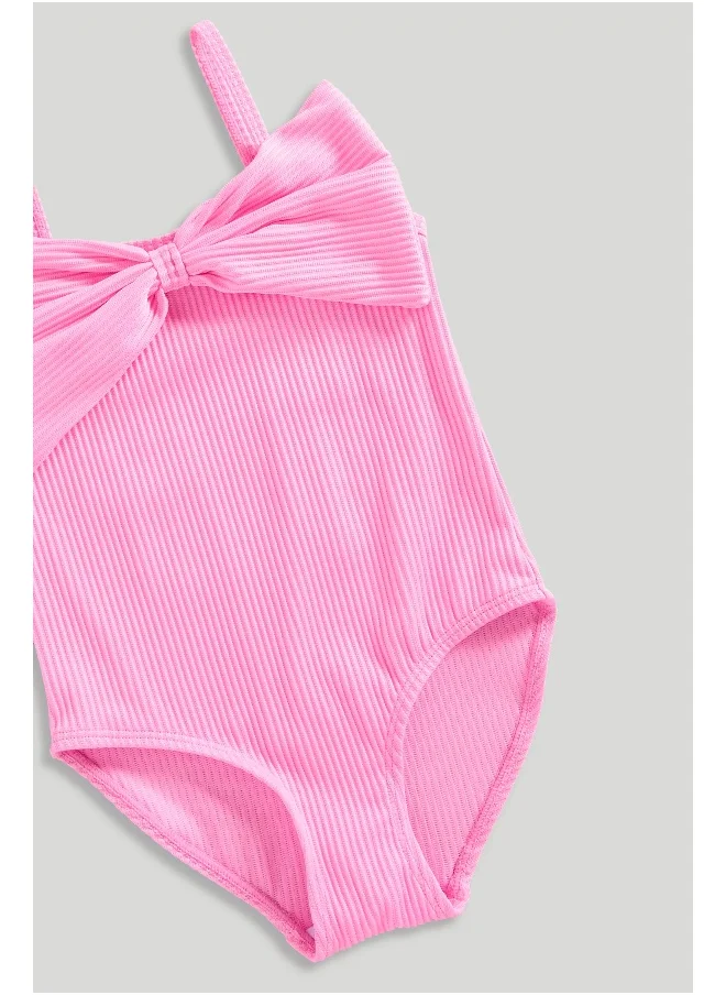 mothercare Pink Bow Swimsuit