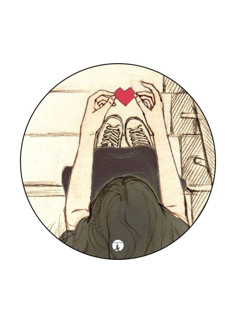 RKN Girl Printed Mouse Pad  Black/Beige
