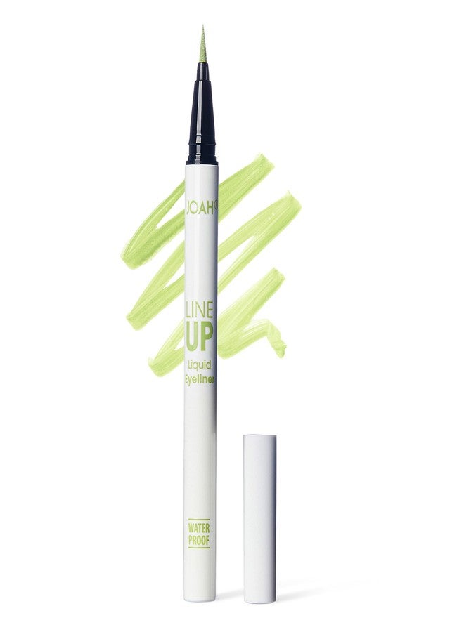 JOAH Line Up Liquid Eyeliner, Waterproof Liner Pen with Precision Felt Tip, Korean Makeup, Smudge Proof, Long Lasting All Day Wear, Strengthens Lash, Cruelty Free Formula, Pistachio - Image 1