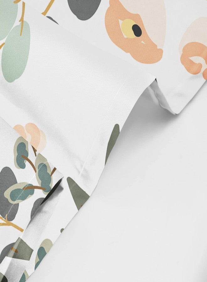Emvency 72"x72" Shower Curtain Peach Coral Waterproof Blush Pink Floral Bouquets White Rose Flowers Exotic Summer Beach Home Decor Polyester Fabric Adjustable Hook Set - Image 3
