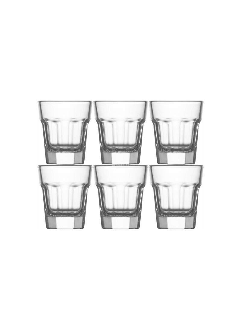 LAV 6 Pieces Aras Mini Shot Glass Set 45 Ml - Clear  - Image 3