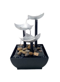 JoyousSto Tabletop Water Fountain Home Décor Soothing Sound Machine Automatic Pump Deep Basin & Natural River Rocks Indoor Zen Relaxation for Office Living Room or Bedroom 8.25” Tall  - Image 1