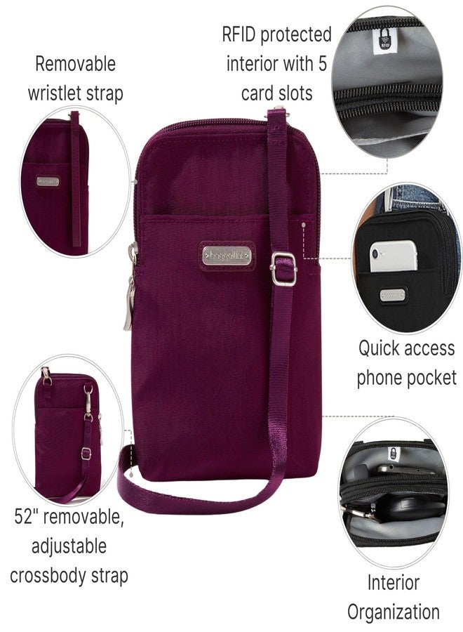 Baggallini Take Two RFID Bryant Crossbody, Mulberry, PROCESSING PROCESSING - Image 3