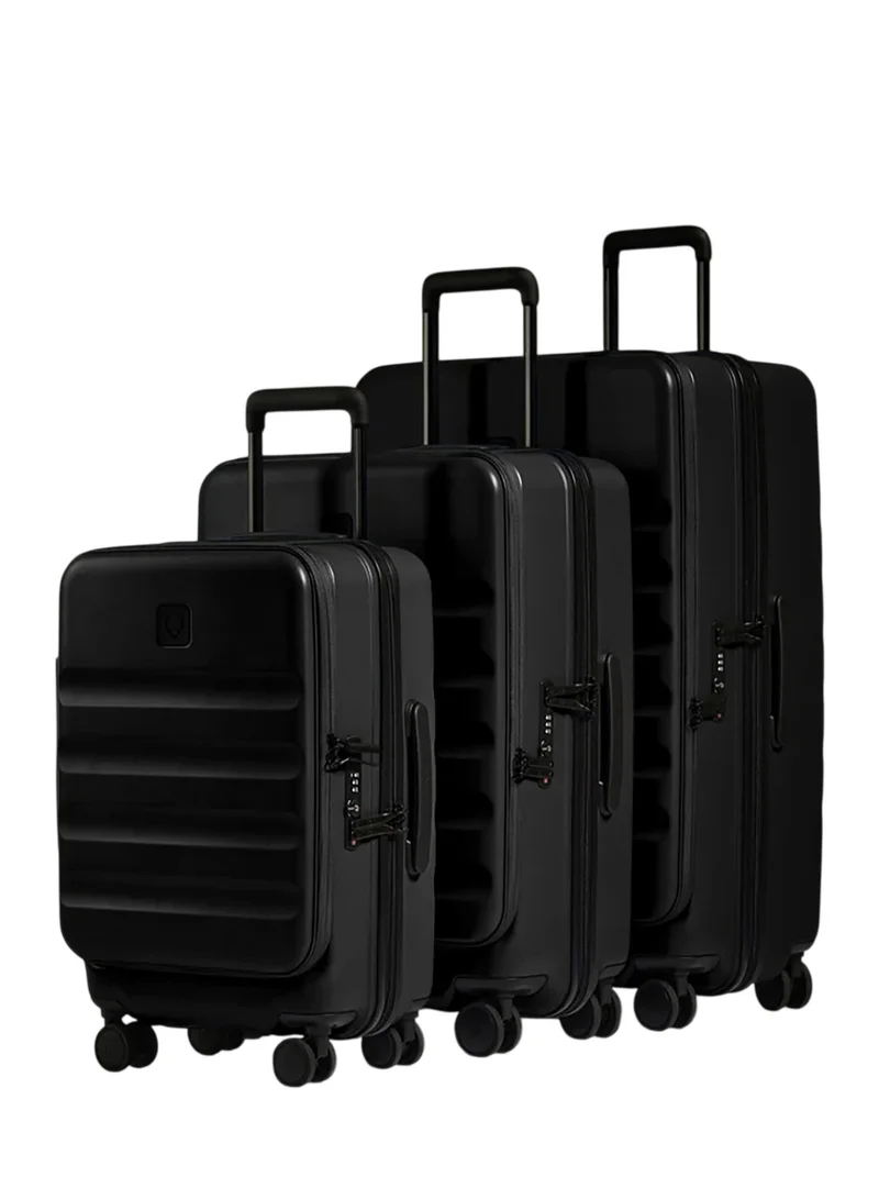 Antler Antler 3-Piece Luggage Set – Carry-On & Check-In Suitcases, Dual Opening, Expandable Polycarbonate Hard Shell, Silent Glide 360° Spinner Wheels, TSA Lock, For Travel