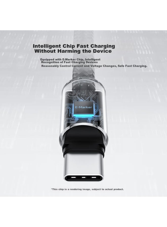 Hagibis Type-c Data Cable 240w Charging Line Pd3.1 Dual-head Dustproof Fast Charge C To C For Laptops, Pura70, Mate70, Phones, And Tablets - Image 3