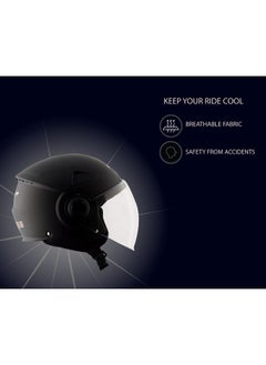 Vega Vega Blaze Dx Dull Black Helmet-M  - Image 4
