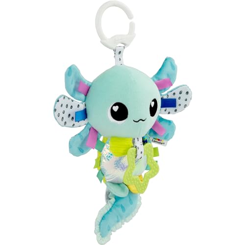 Lamaze Clip On Car Seat and Stroller Toy Alise The Axolotl Crinkle Car Seat Toys and Stroller Toys Sensory Toys for Babies Baby Gifts and Toddler Stocking Stuffers Ages 0 Months and Up - Image 1