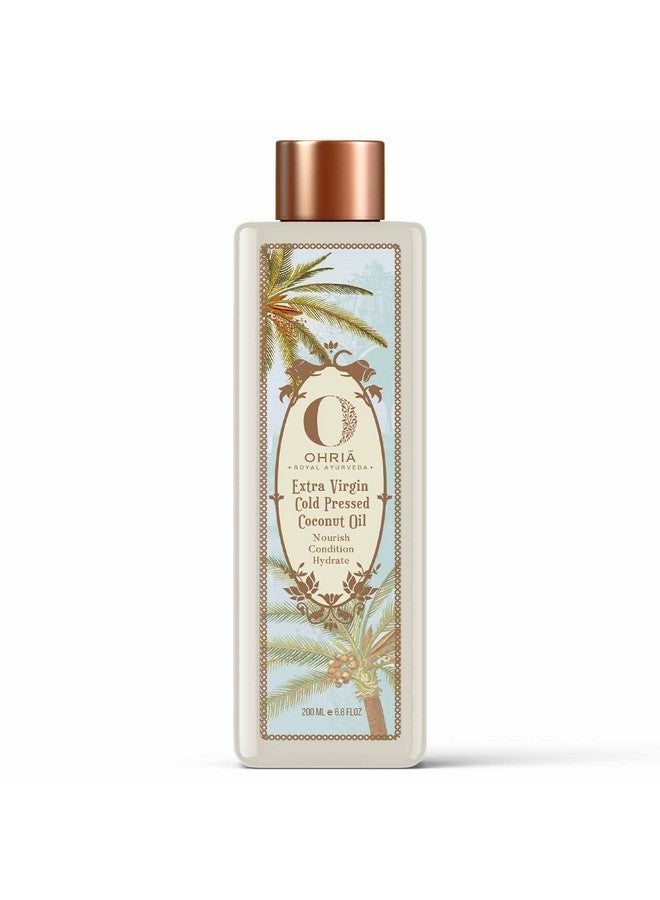 OHRIA Ayurveda Extra Virgin Cold Pressed Coconut Hairbody Oil Nourish Condition & Hydrates 200Ml - Image 3