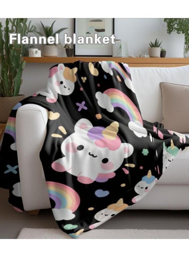 عام بطانية رقيقة من الفانيلا الكرتونية للأطفال والرضع (دافئة ومريحة، ومناسبة للنوم والألعاب) 70 سم * 100 سم - Image 4