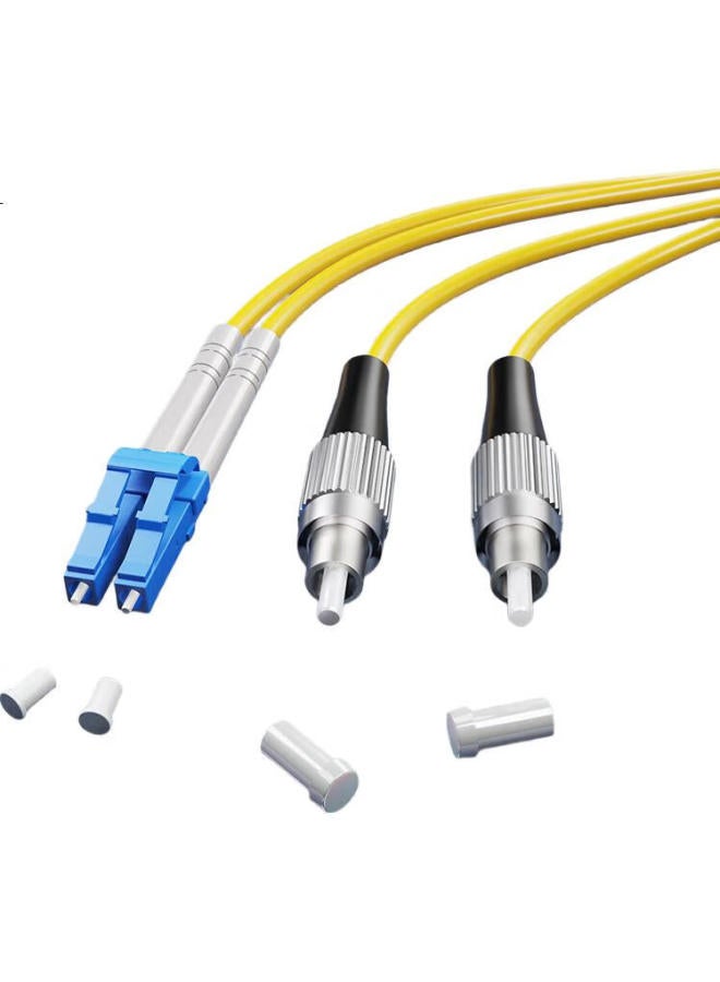 Nokoxin Telecom-Grade Fiber Optic Patch Cable, Single-Mode Dual-Core Fiber Optic Cable, Optical Module, Data Center Connection Pigtail, Supports Customized Length, Upc Connector, 5 Meters Lc-Fc - Image 2