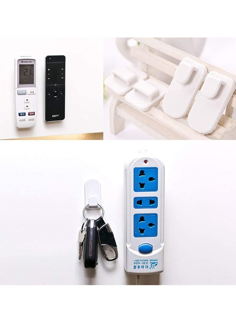 Damage Free Acrylic Wall Mount Organizer Storage Box for Phone Remote Control Holder Transparent Convenient Media 4 Pcs - Image 4