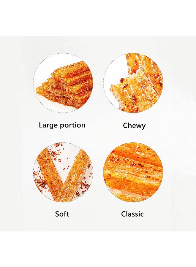NERSQELX Spicy Strips - Spicy Gluten Latiao, Chinese Special Casual Snack Food, Made From Wheat/Chili/Spice, Low Sugar and Low Calories, Best Vegan, 102g (Pack of 3) - Image 2