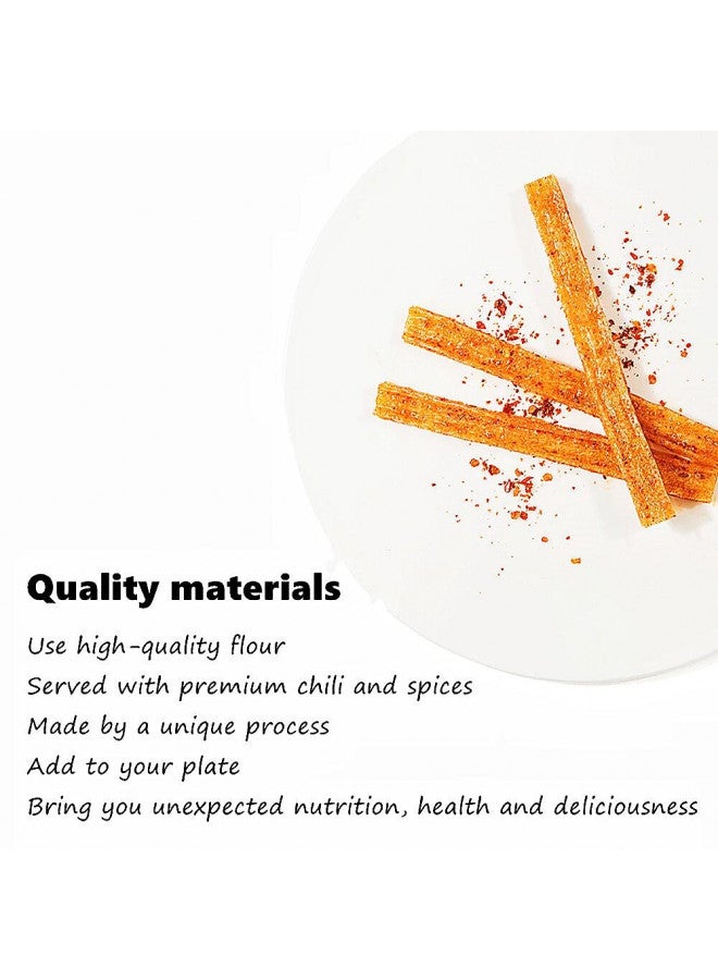 NERSQELX Spicy Strips - Spicy Gluten Latiao, Chinese Special Casual Snack Food, Made From Wheat/Chili/Spice, Low Sugar and Low Calories, Best Vegan, 102g (Pack of 3) - Image 3