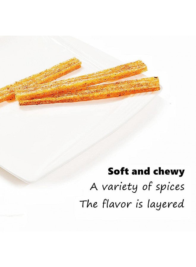 NERSQELX Spicy Strips - Spicy Gluten Latiao, Chinese Special Casual Snack Food, Made From Wheat/Chili/Spice, Low Sugar and Low Calories, Best Vegan, 102g (Pack of 3) - Image 4
