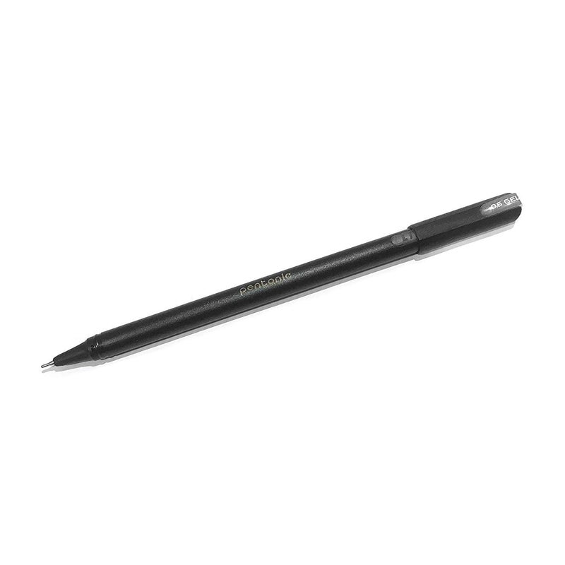 Pentonic 0.6mm Gel Pen & Refill Combo | Black Body | Black Ink | 10 Pcs Pens with 10 Pcs Refills - Image 5